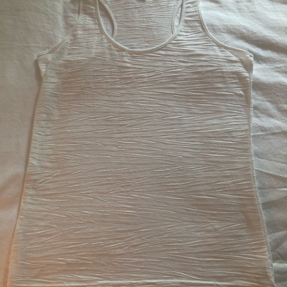 White Calvin Klein reaching back top
